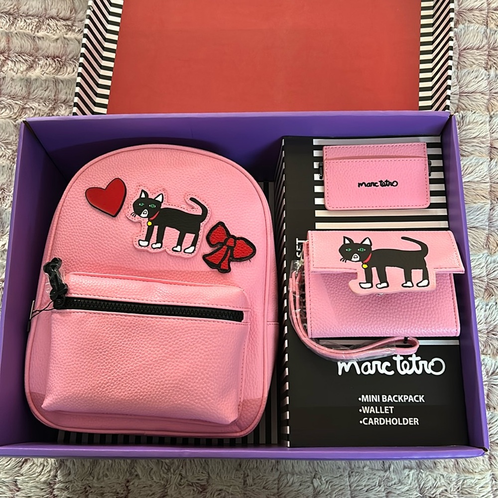 Marc Tetro mini Backpack , Wallet and Card Holder
